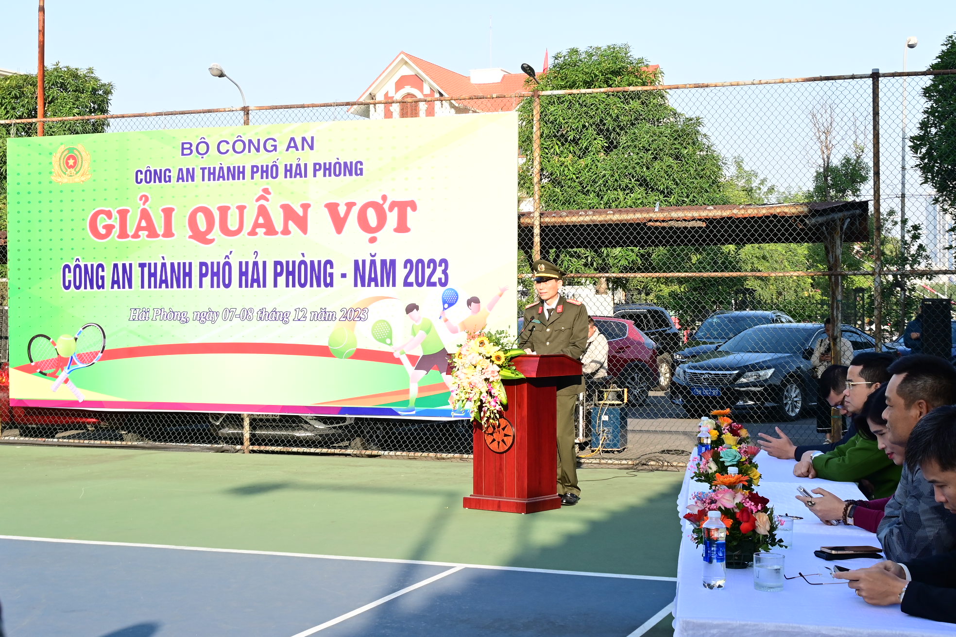 Khai mạc giải Quần vợt Công an Hải Phòng năm 2023